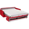 Vente-Unique Canapé 4 places convertible express en simili rouge avec ...