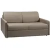 VENTE-UNIQUE Canapé convertible simili 3 places taupe}