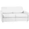 Vente-Unique Canapé convertible simili 3 places blanc}