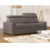 Vente-Unique Canapé 2 places convertible express en tissu gris assise ...
