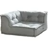 Fauteuil d'angle en tissu gris DIROLA