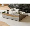 Table basse en MDF et miroir - PRISMELIO