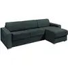 Vente-Unique Canapé d'angle réversible convertible express en tissu ve...