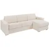 Vente-Unique Canapé d'angle réversible convertible express en tissu be...
