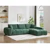Canapé dangle droit en tissu texturé vert BERENIA