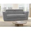 Vente-Unique Canapé 4 places convertible express en tissu gris - Couch...