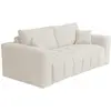 Vente-Unique Canapé convertible polyester 3 places blanc cassé