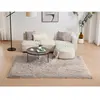 Tapis shaggy à poils longs -200 x 290 cm - Taupe - ARDELA
