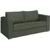 Vente-Unique Canapé convertible polyester 3 places vert sapin