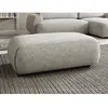 VENTE-UNIQUE Pouf en tissu texturé gris MONELIA