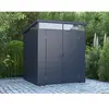 VENTE-UNIQUE Abri de jardin en résine gris anthracite 3,65 m² avec plancher - MINARO