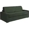 Vente-Unique Canapé 4 places convertible express en velours côtelé vert - Couchage 160 cm - Matelas 22 cm - CALITO