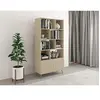 Bibliothèque avec 2 portes et 8 niches - Beige - NORSIM