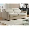 Canapé 3 places convertible express en tissu beige SOVALI