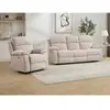 Vente-Unique Canapé 3 places et fauteuil relax électrique massant en t...