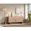 Vente-unique.com Buffet avec 4 portes en bois de manguier - Naturel cl...