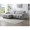 Vente-Unique Canapé d'angle gauche relax avec assise coulissante élect...