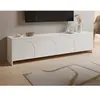 Meuble TV avec 4 portes - Blanc - NALYRA de Maison Céphy