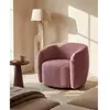 Fauteuil en tissu texturé rouge VEREIDE