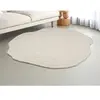Vente-Unique Tapis organique en relief 100% laine tufté main- D. 160 c...