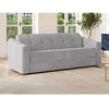 Vente-Unique Canapé convertible polyester 3 places gris clair