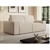 Canapé 3 places en tissu texturé beige AMELIA