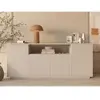 Buffet avec 4 portes et 1 niche - Beige - EROLYA