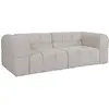 Canapé 3 places en tissu texturé beige RIMALO
