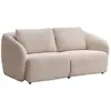 Canapé 2 places en tissu chenille beige LIRUNO