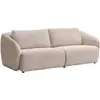 Canapé 3 places en tissu chenille beige LIRUNO