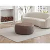 Vente-unique.com Table basse avec coffre de rangement en tissu bouclet...