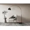 Vente-unique.com Grand lampadaire arc - Métal et marbre - H. 180 cm - ...