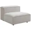 Fauteuil en tissu chenille beige RUZOLO