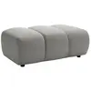 Pouf en tissu gris clair FRIDORA
