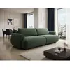 Canapé 4 Places Convertible En Tissu Chenille Vert Sapin Monelia