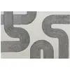 Vente-unique.com Tapis tufté 100% laine - 160 x 230 cm - Blanc et noir...