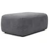 Pouf En Tissu Texturé Gris Anthracite Daviso