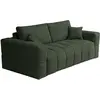 Vente-unique.com Canapé convertible polyester 3 places vert