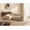 Vente-unique.com Canapé d'angle gauche avec assise coulissante électri...
