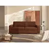 Vente-unique.com Canapé 4 places convertible express en tissu terracot...