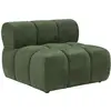 Fauteuil en tissu chiné vert FACIVIL