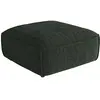Pouf en tissu chenille vert CAMILIO de Maison Céphy
