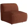Fauteuil en tissu chenille terracotta CAMILIO de Maison Céphy