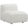 Fauteuil en tissu bouclette blanc cassé DANEPI