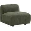 Fauteuil en tissu bouclette vert DANEPI