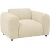 Fauteuil en velours côtelé beige POGNI de Maison Céphy
