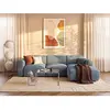 Vente-unique.com Grand canapé d'angle droit convertible en velours côt...