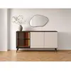 Vente-unique.com Buffet mdf naturel foncé