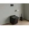 Vente-Unique Plaque de déclenchement pour WC avec double touche - Noir - OPULUS