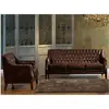 VENTE-UNIQUE Canapé 3 places et un fauteuil en cuir COLBERT - Marron